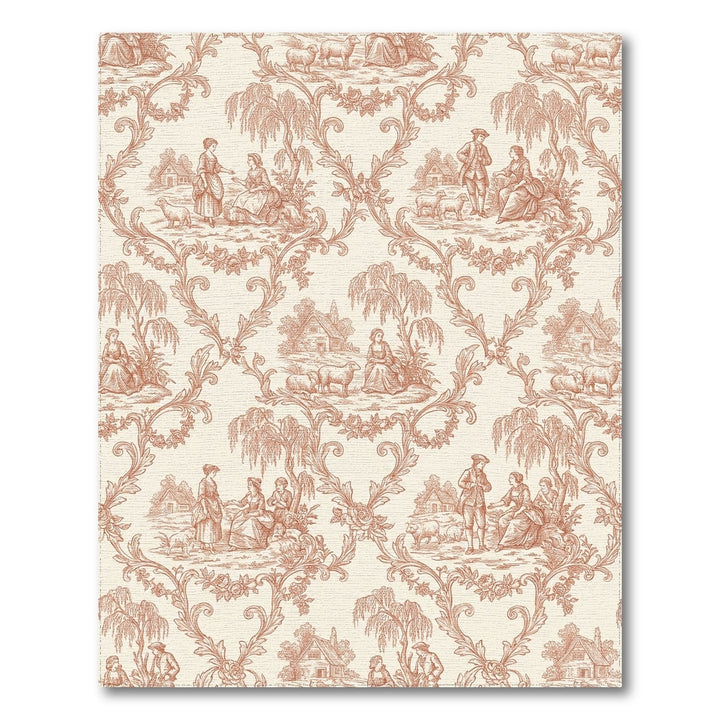 Countryside Scene Sepia Tapestry Rug