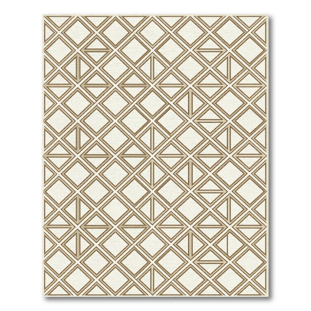 Geometric Diamond with Triangles Rug