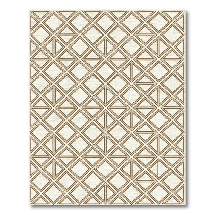 Geometric Diamond with Triangles Rug