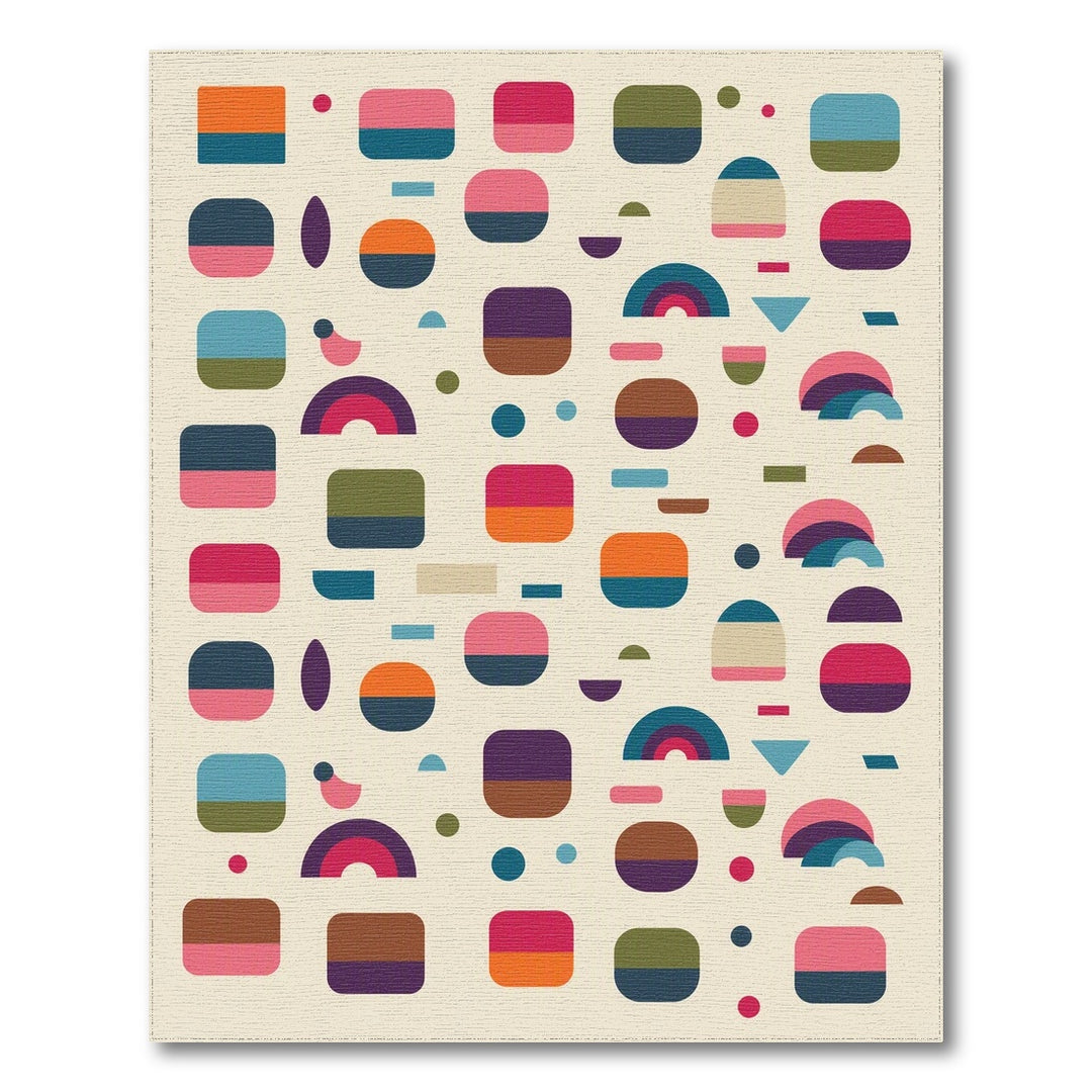 Multi-Color Geometric Area Rug