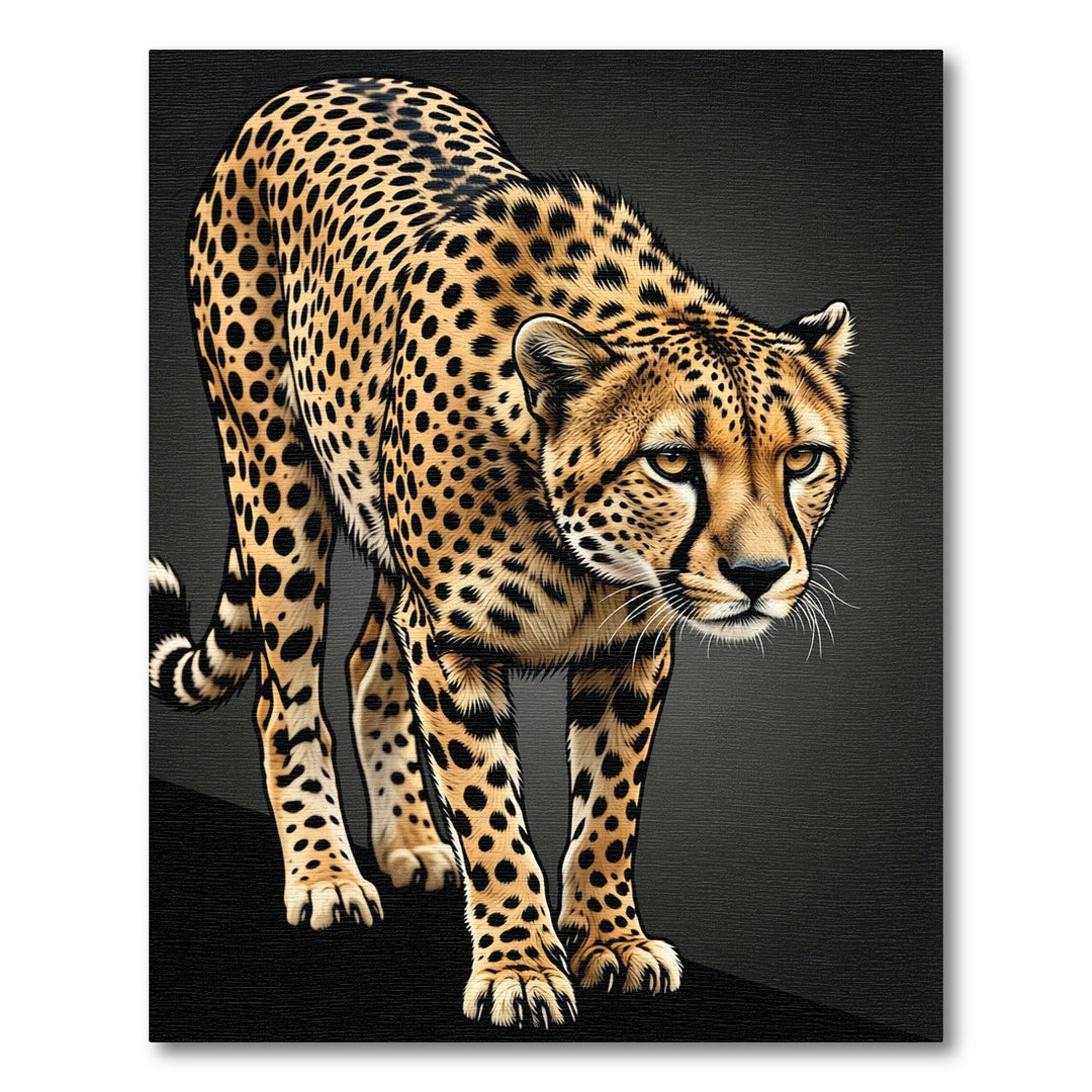 Golden Leopard Spotted Animal Rug