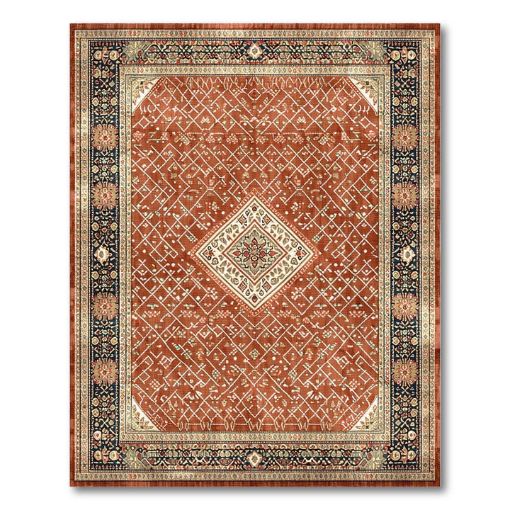 Red Persian Medallion Area Rug