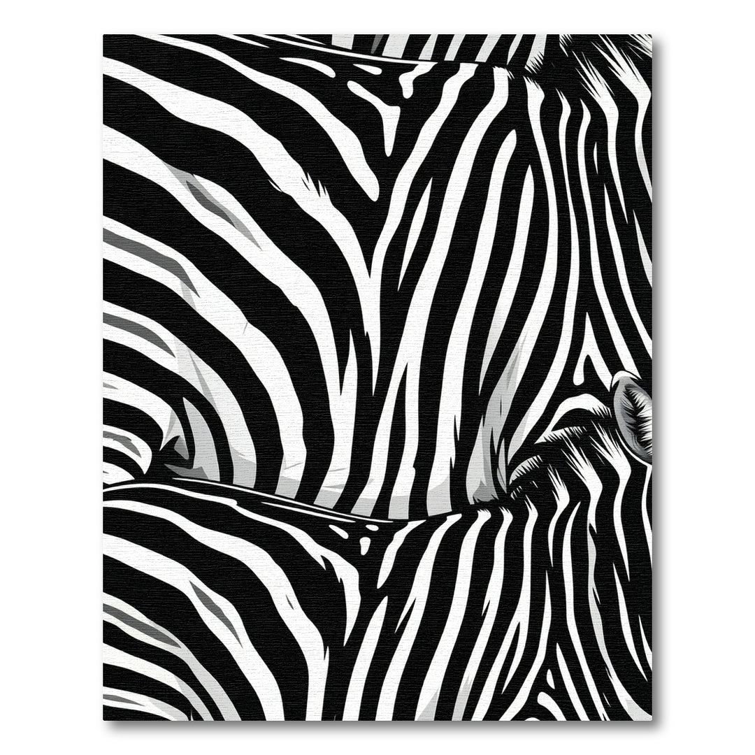 Monochromatic Zebra Stripes Rug