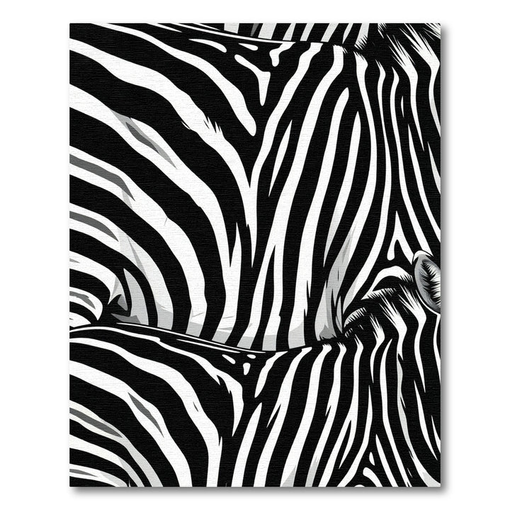 Monochromatic Zebra Stripes Rug