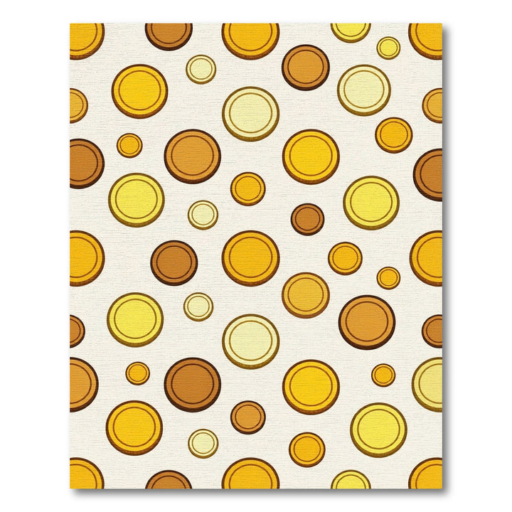 Golden Coin Scatter Rug