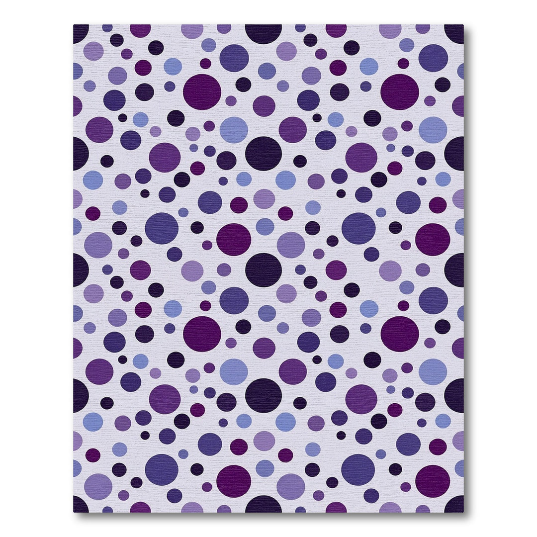Purple Polka Dot Circles Rug