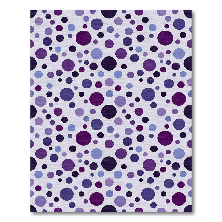 Purple Polka Dot Circles Rug