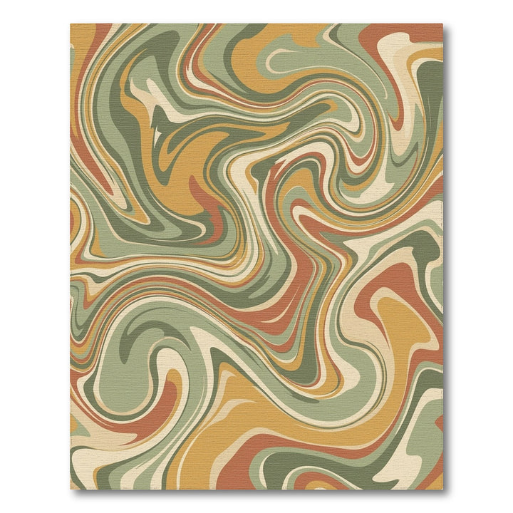 Earthy Swirl Marble Fluidity Rug