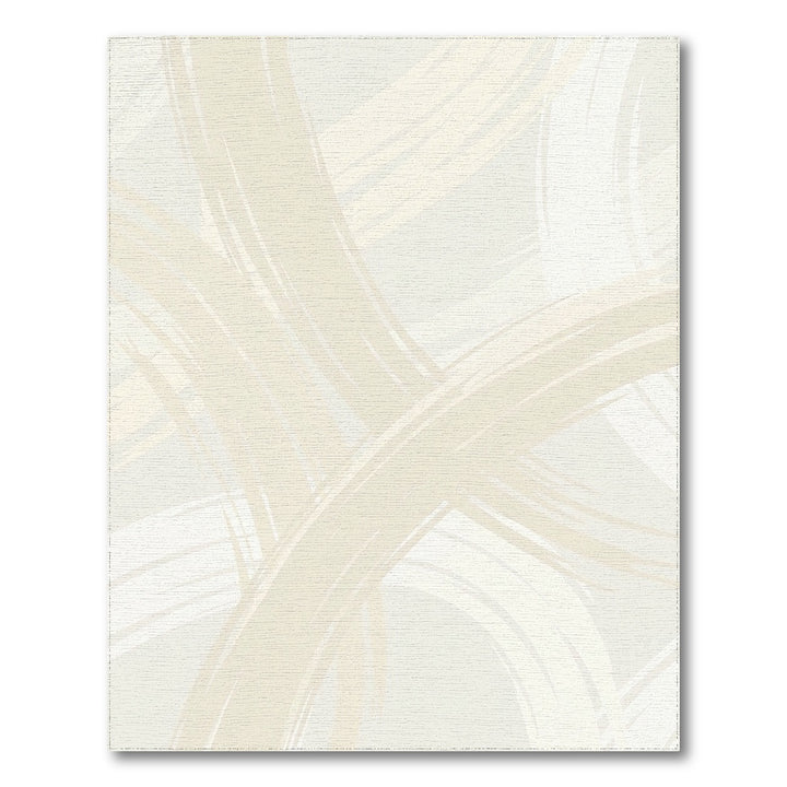 Cream Abstract Brush Stroke Rug