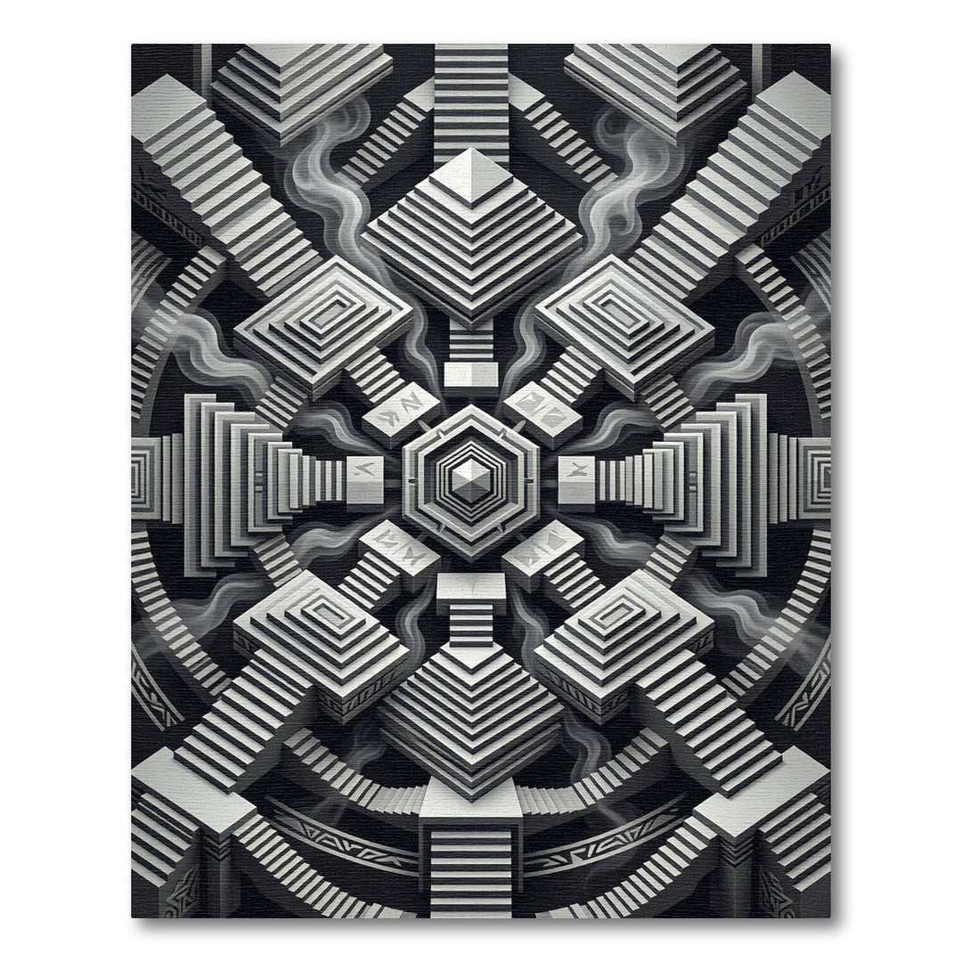 Monochromatic Geometric Steps Rug