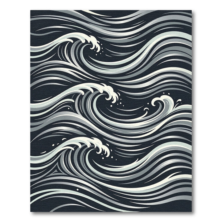 Dark Wave Artistic Rug Design Rug
