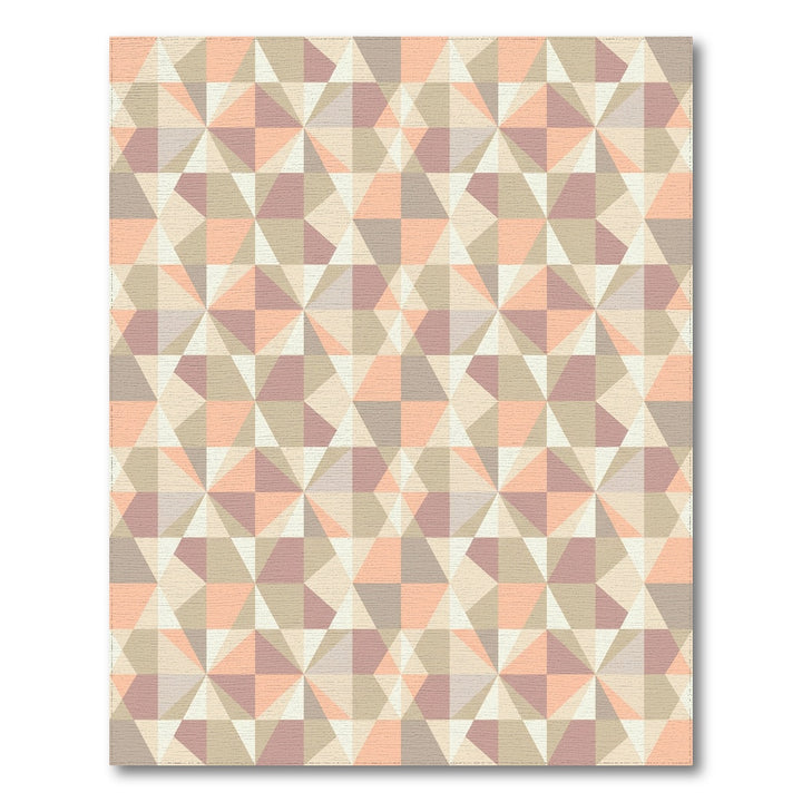 Geometric Pastel Diamond Starburst Rug