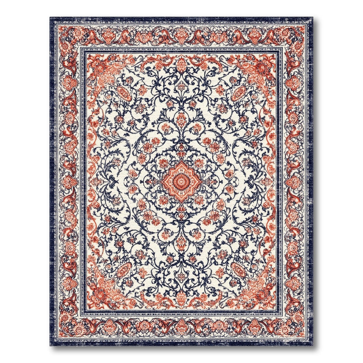 Red Persian Medallion Area Rug