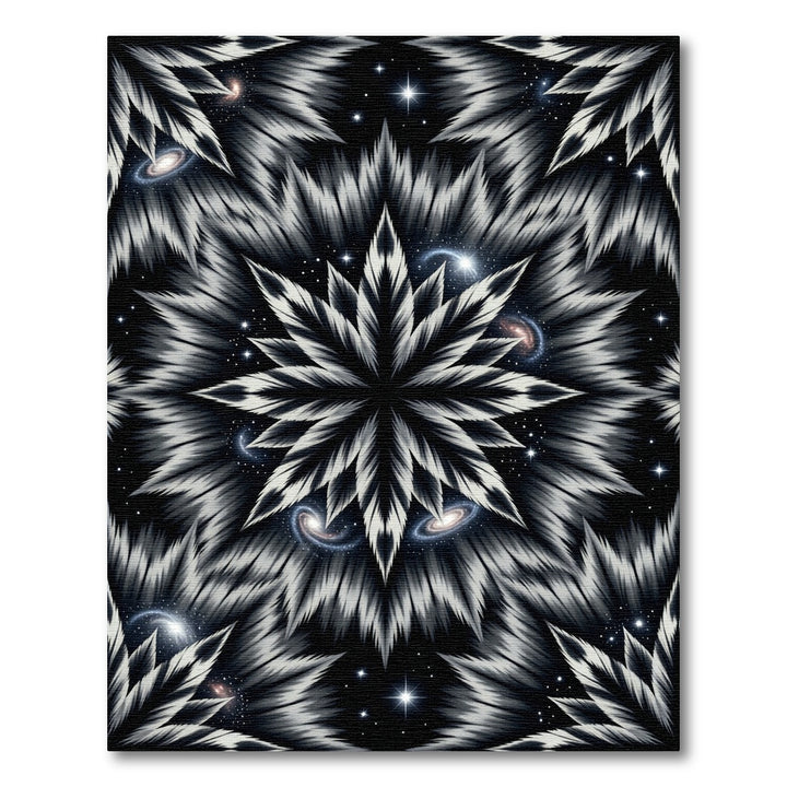 Cosmic Starburst Galaxy Mandala Rug