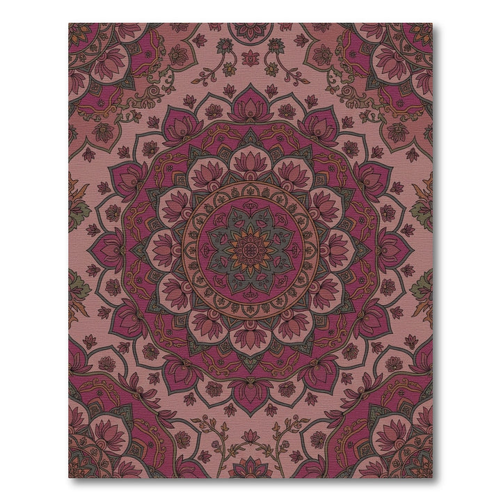 Rose Mandala Floral Harmony Rug