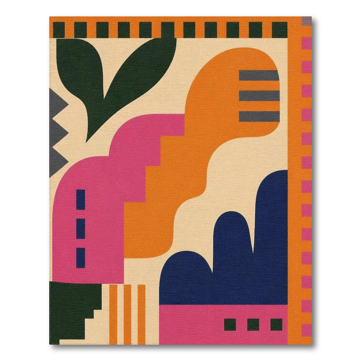 Multi-color and Patterns Bold Abstract Multi-Color Area Rug