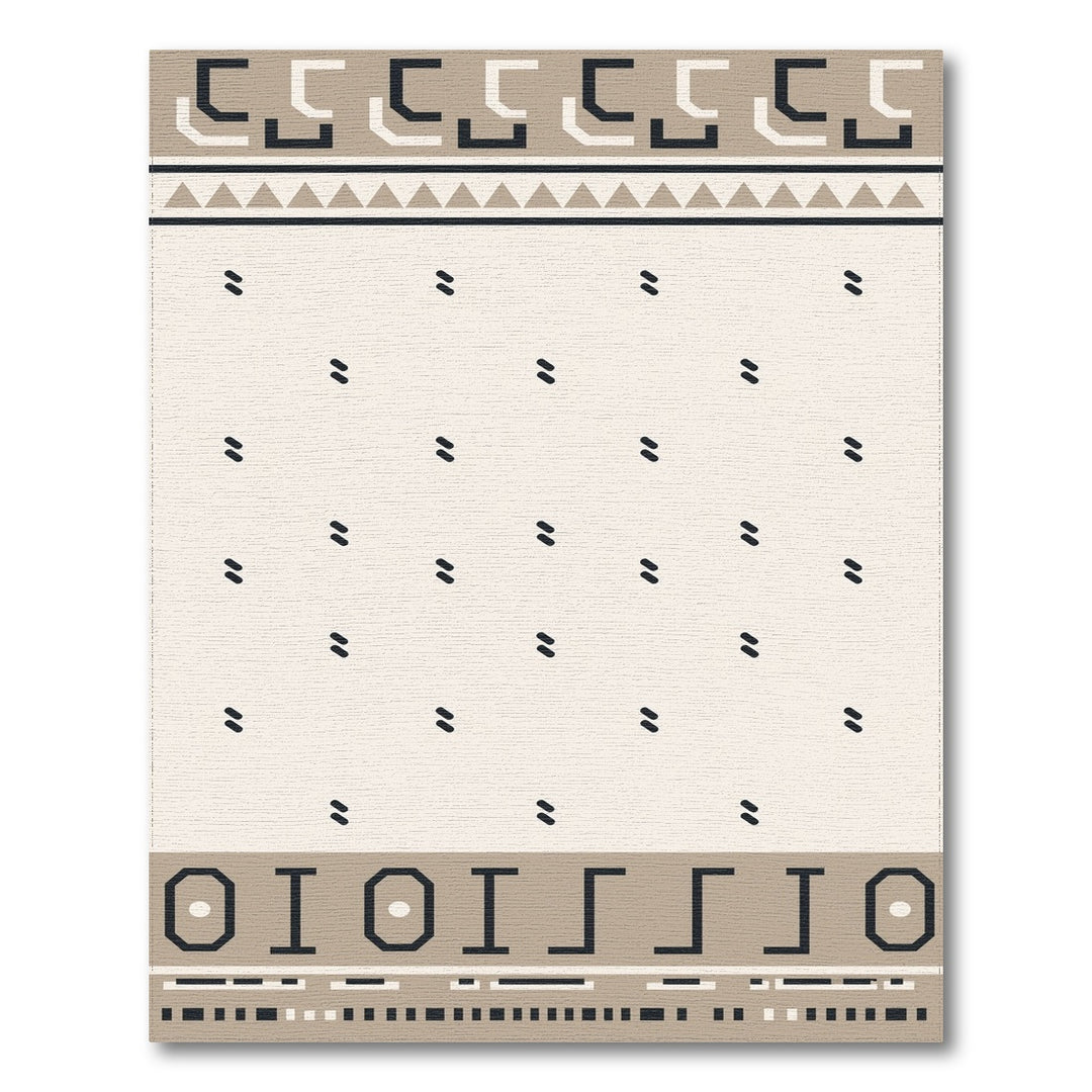 Beige Heritage Tribal Area Rug