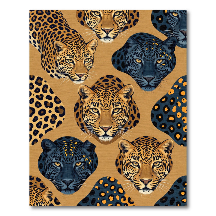 Exotic Leopard Faces And Spots Rug