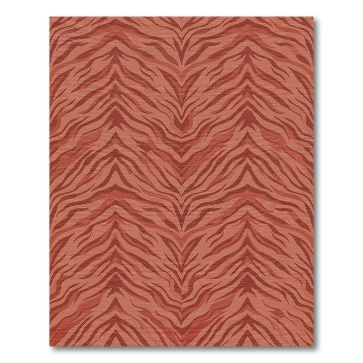 Terracotta Tiger Stripe Rug