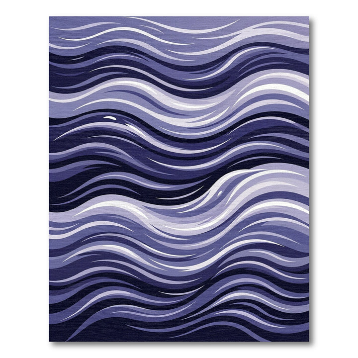 Abstract Swirl Wave Purple Rug