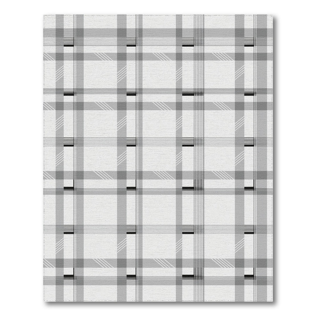 Geometric Modern Black and White Black White Geometric Plaid Area Rug