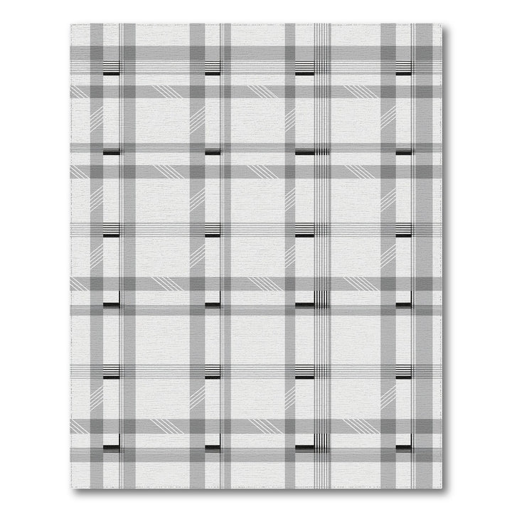 Geometric Modern Black and White Black White Geometric Plaid Area Rug