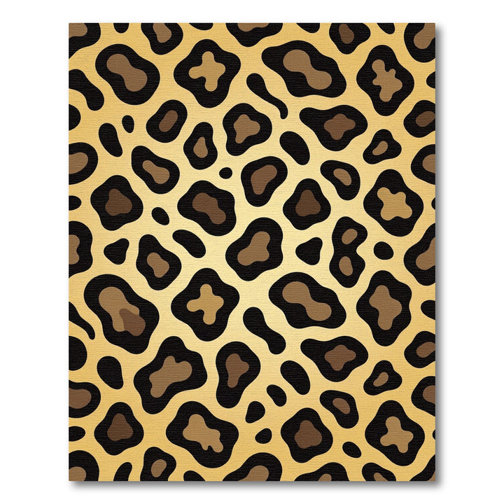 Luxurious Leopard Spots Gold Rug