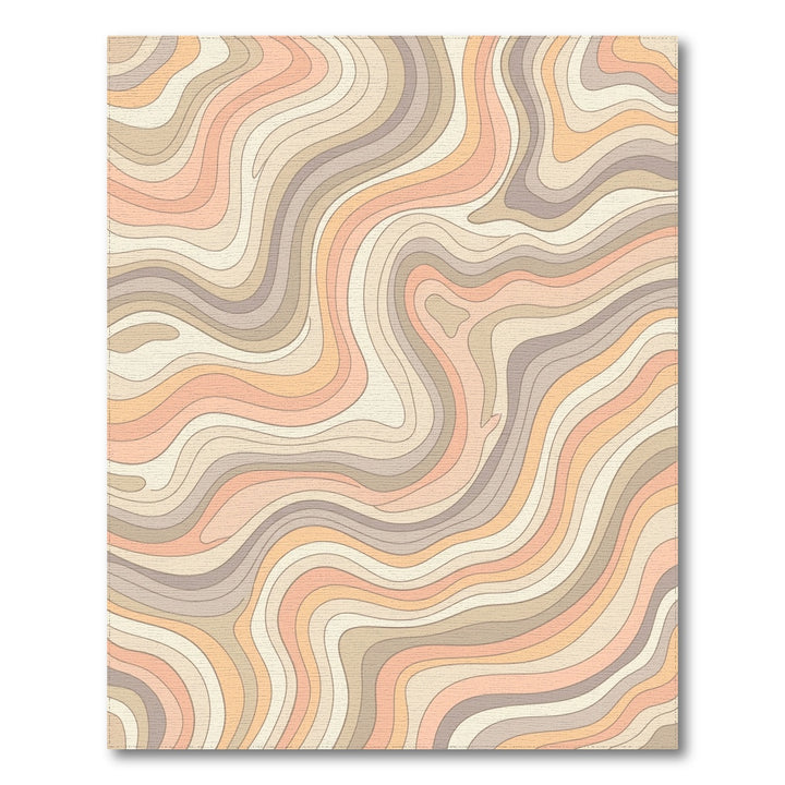 Pastel Wavy Stripes Rug