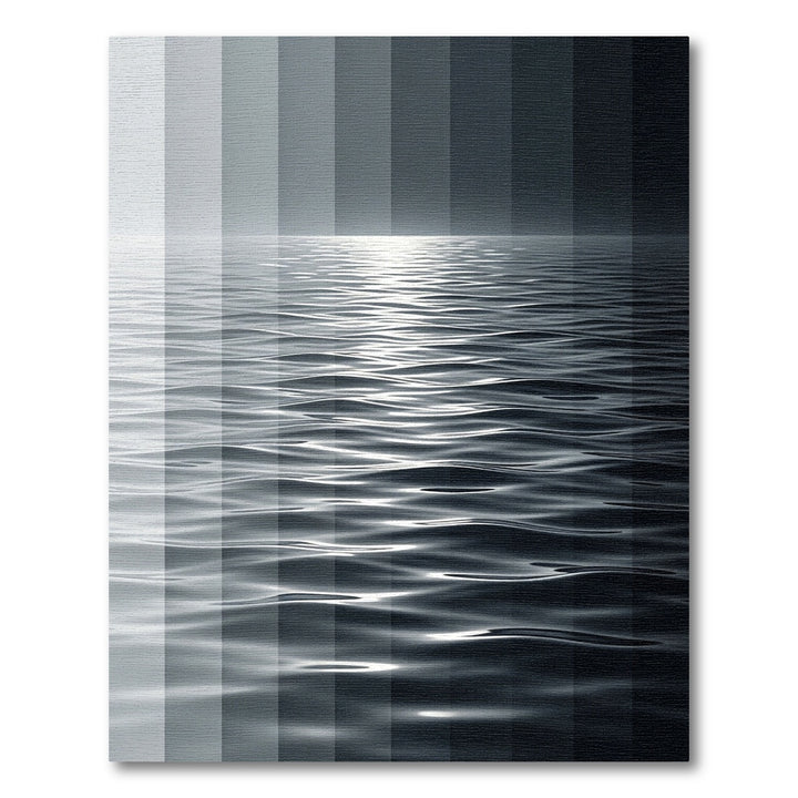 Monochromatic Abstract Water Reflections Rug