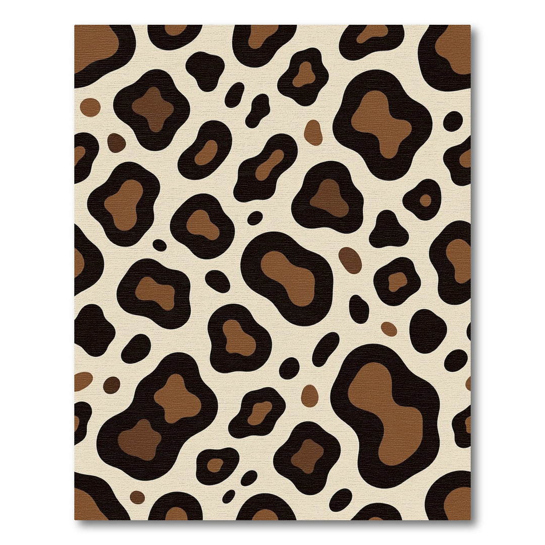 Cheetah Spots Cream Brown Rug