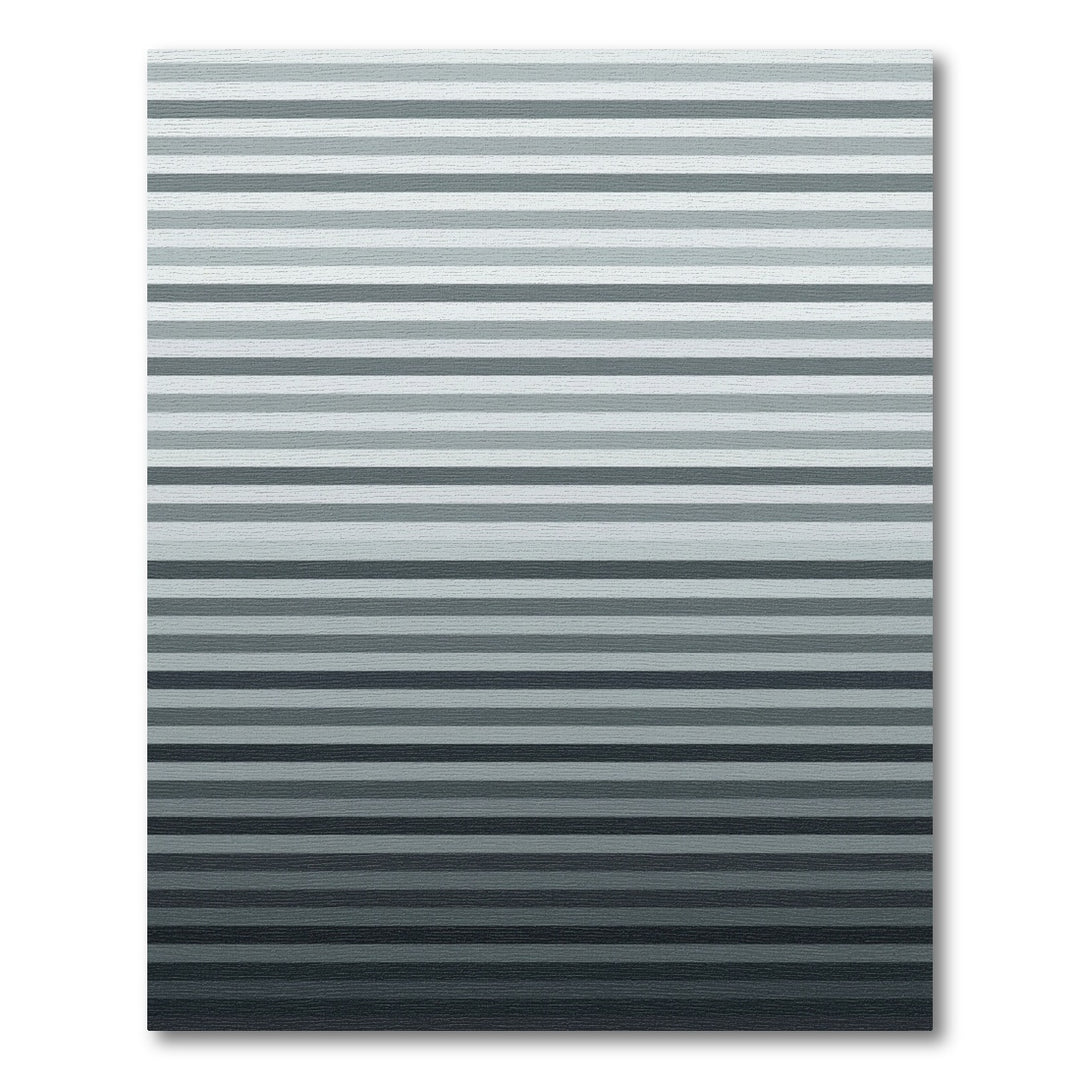 Gradient Gray Horizontal Stripe Rug
