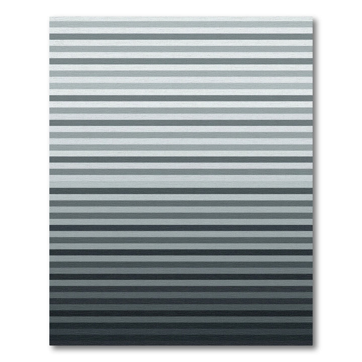 Gradient Gray Horizontal Stripe Rug