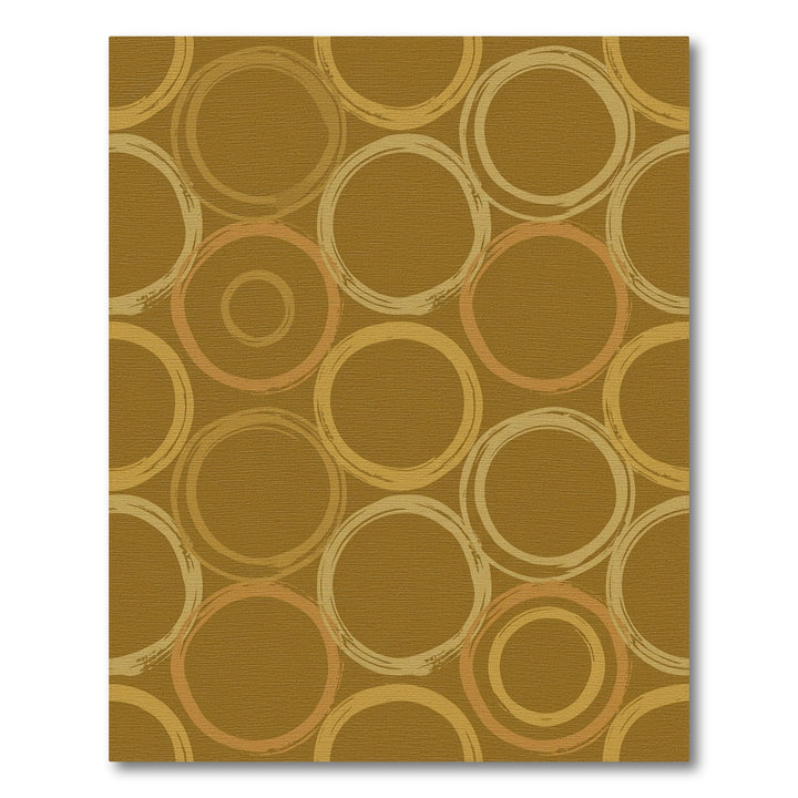 Earthy Tone Handcrafted Circle Collection Rug