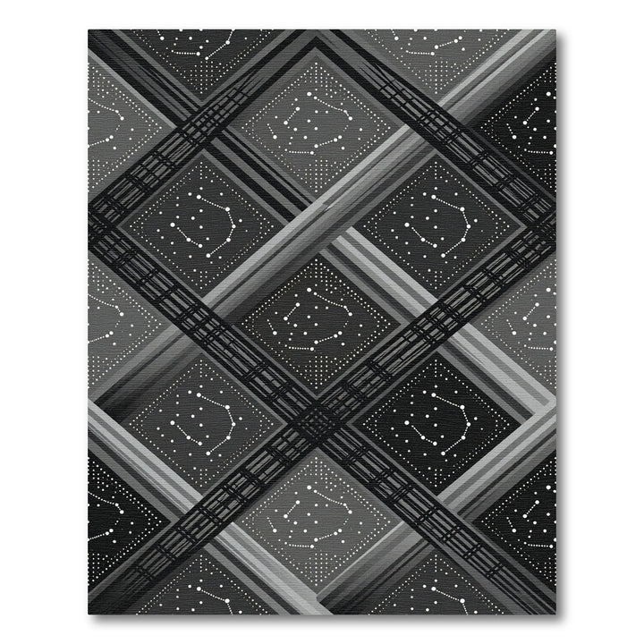 Dark Galaxy Constellation Square Rug