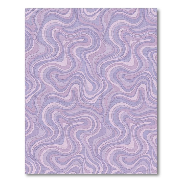 Pastel Lavender Swirl Marble Rug