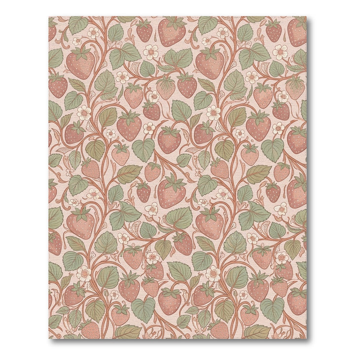Vintage Strawberry Vine Floral Rug