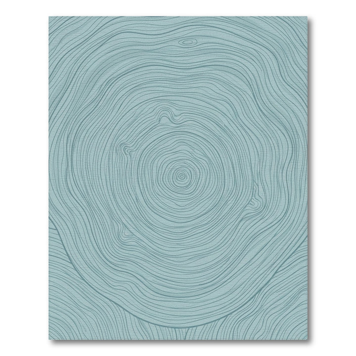 Teal Wood Grain Swirl Rug
