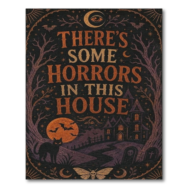 There's Some Horrors In This House Halloween Rug