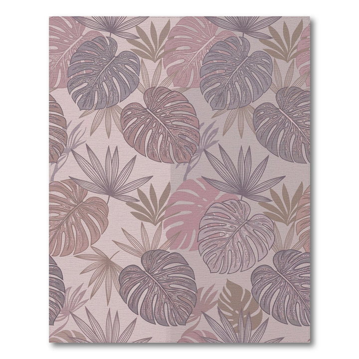 Pastel Tropical Leaf Cluster Rug