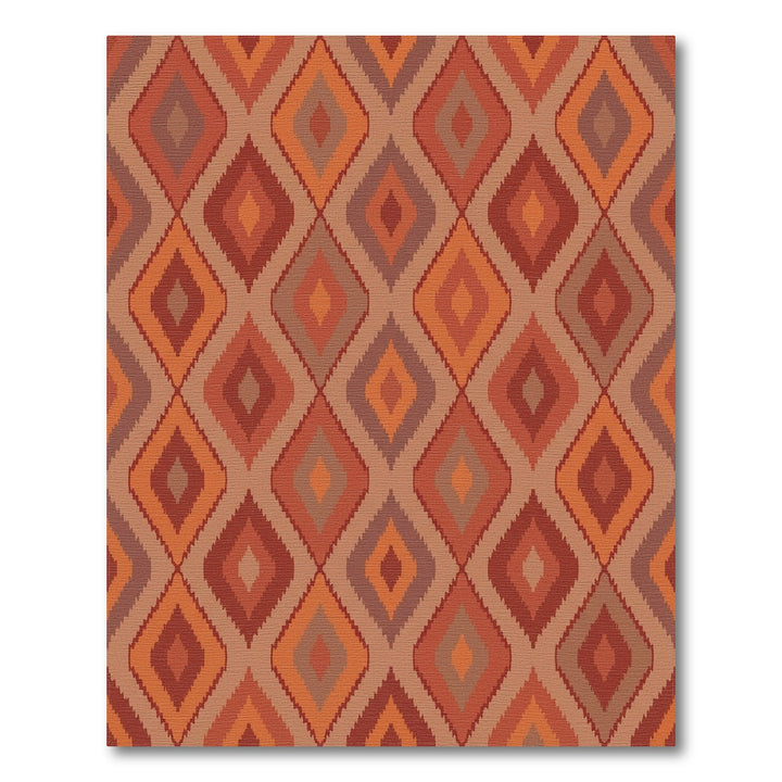 Earthy Diamond Gradient Rug