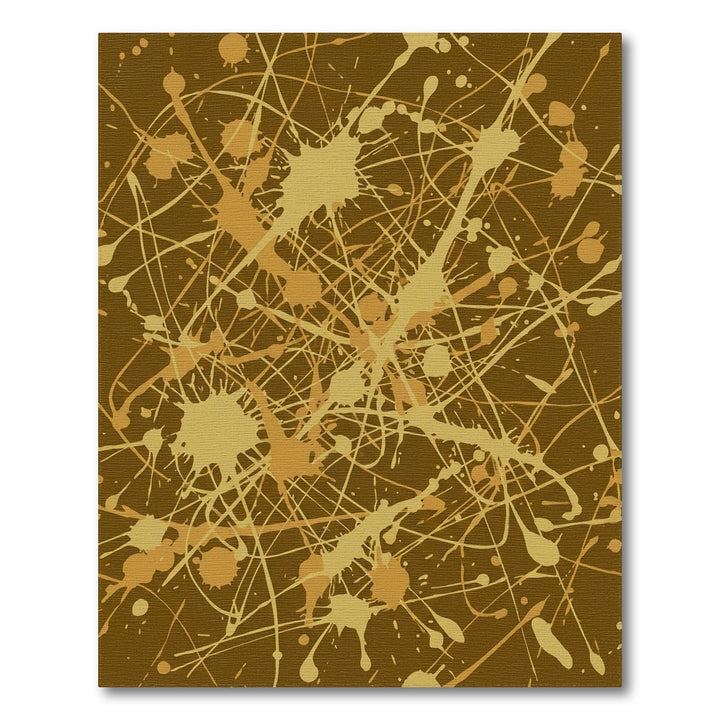 Earthy Splatter Abstract Splash Rug