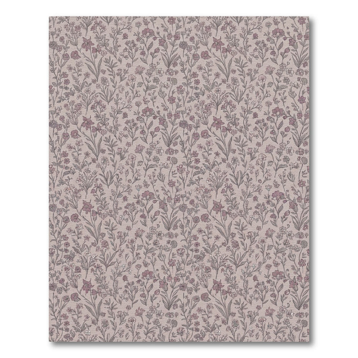 Muted Lavender Botanical Meadow Rug