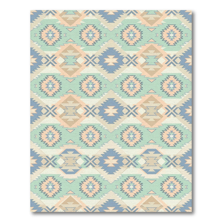Pastel Geo Diamond Southwestern Blanket Rug