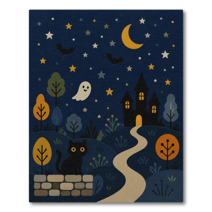 Halloween Night Kids Cartoon Area Rug