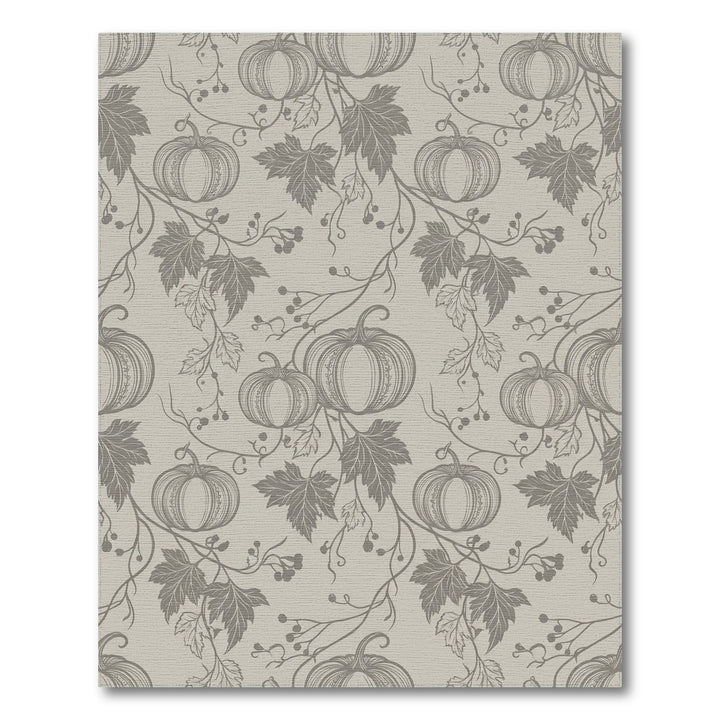 Autumn Pumpkin Vine Silhouette Rug