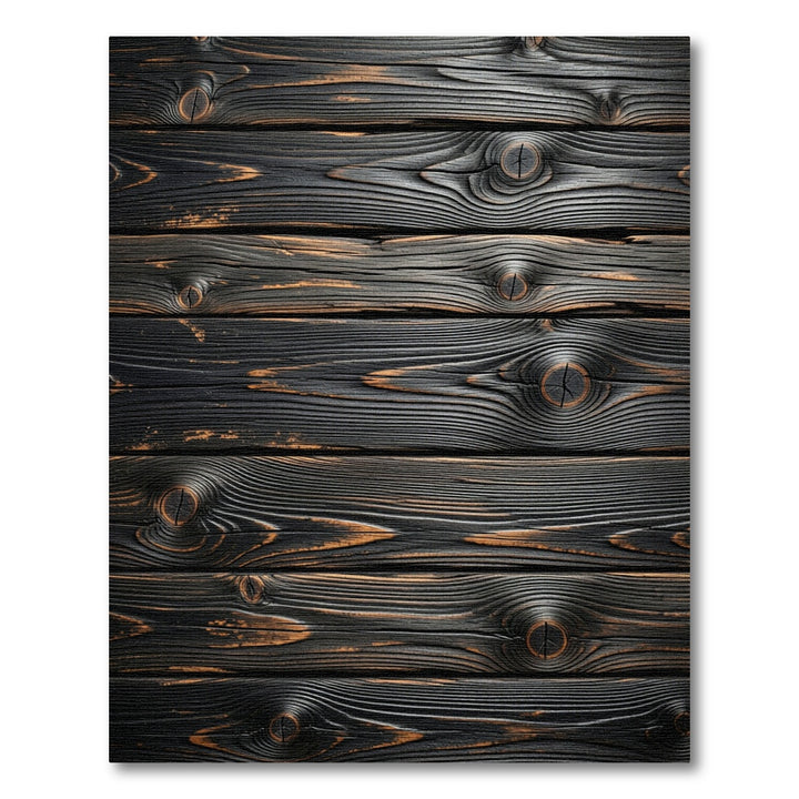 Dark Natural Wood Grain Texture Rug