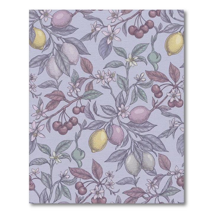 Vintage Cherry Lemon Blossom Vines Rug
