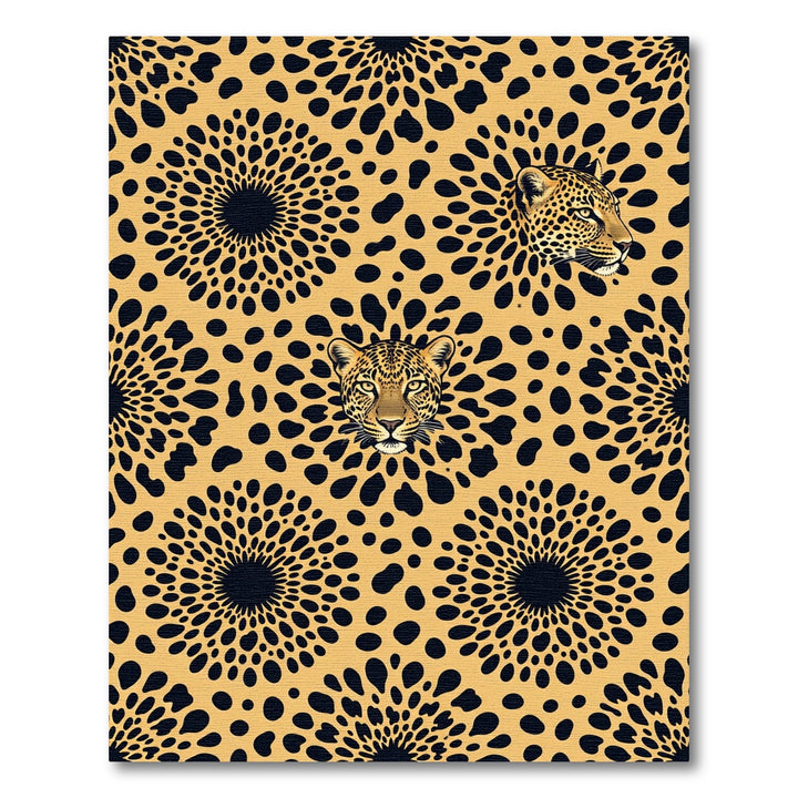 Leopard Spots Sunburst Area Rug