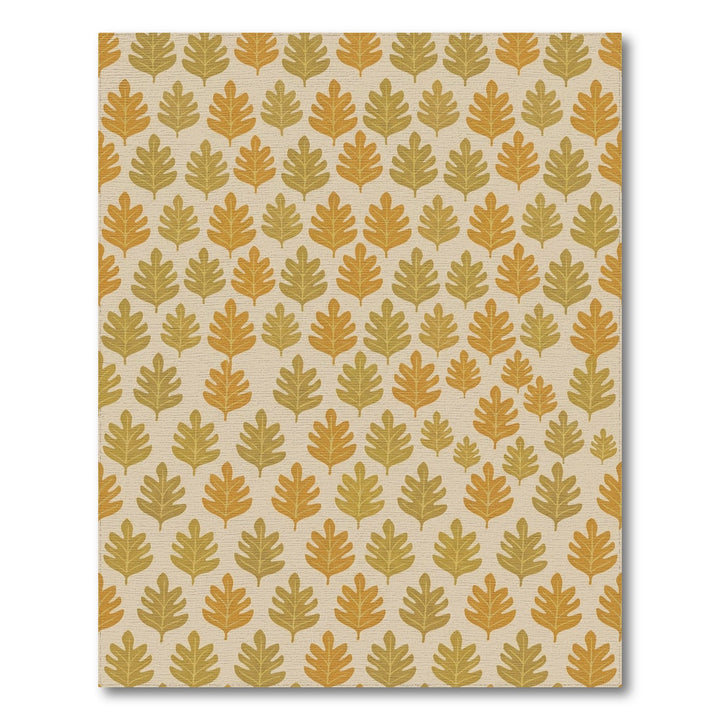 Earthy Autumn Leaf Collection Rug
