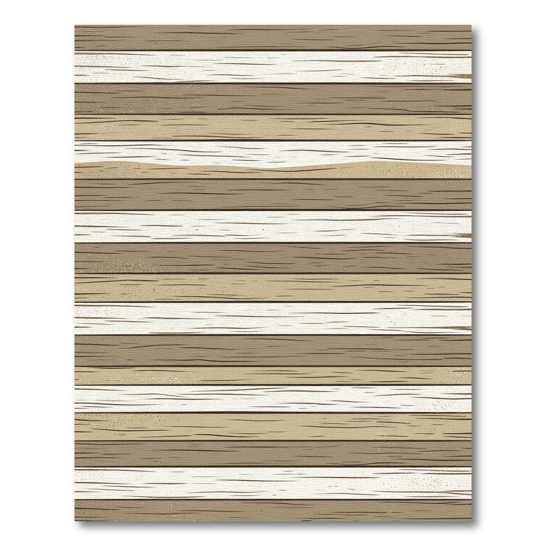 Earthy Toned Horizontal Plank Rug